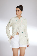 SEA BEAD EMERALD PEARL JACKET
