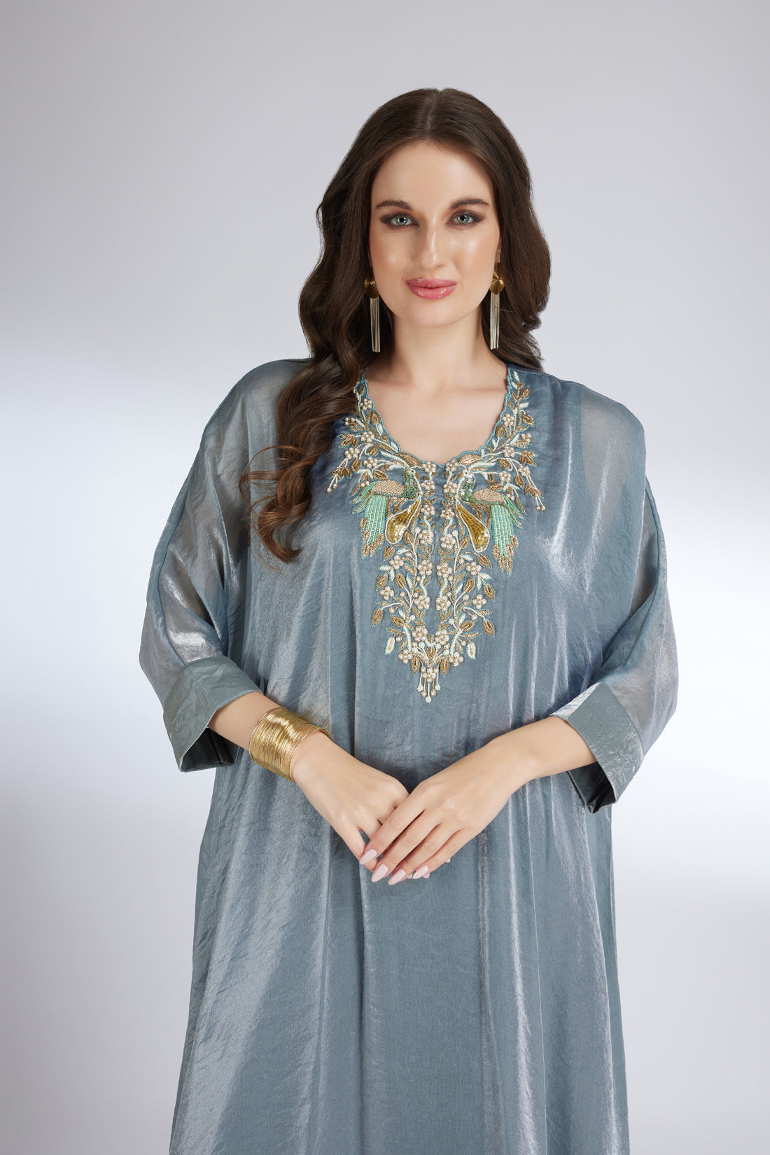 ASH GREY KAFTAN