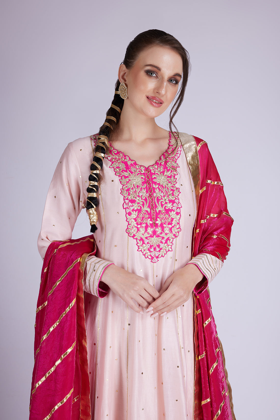 BLUSH PINK PEARL SUIT