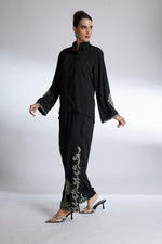 NOIR ELEGANCE PLAM STYLE PAIR