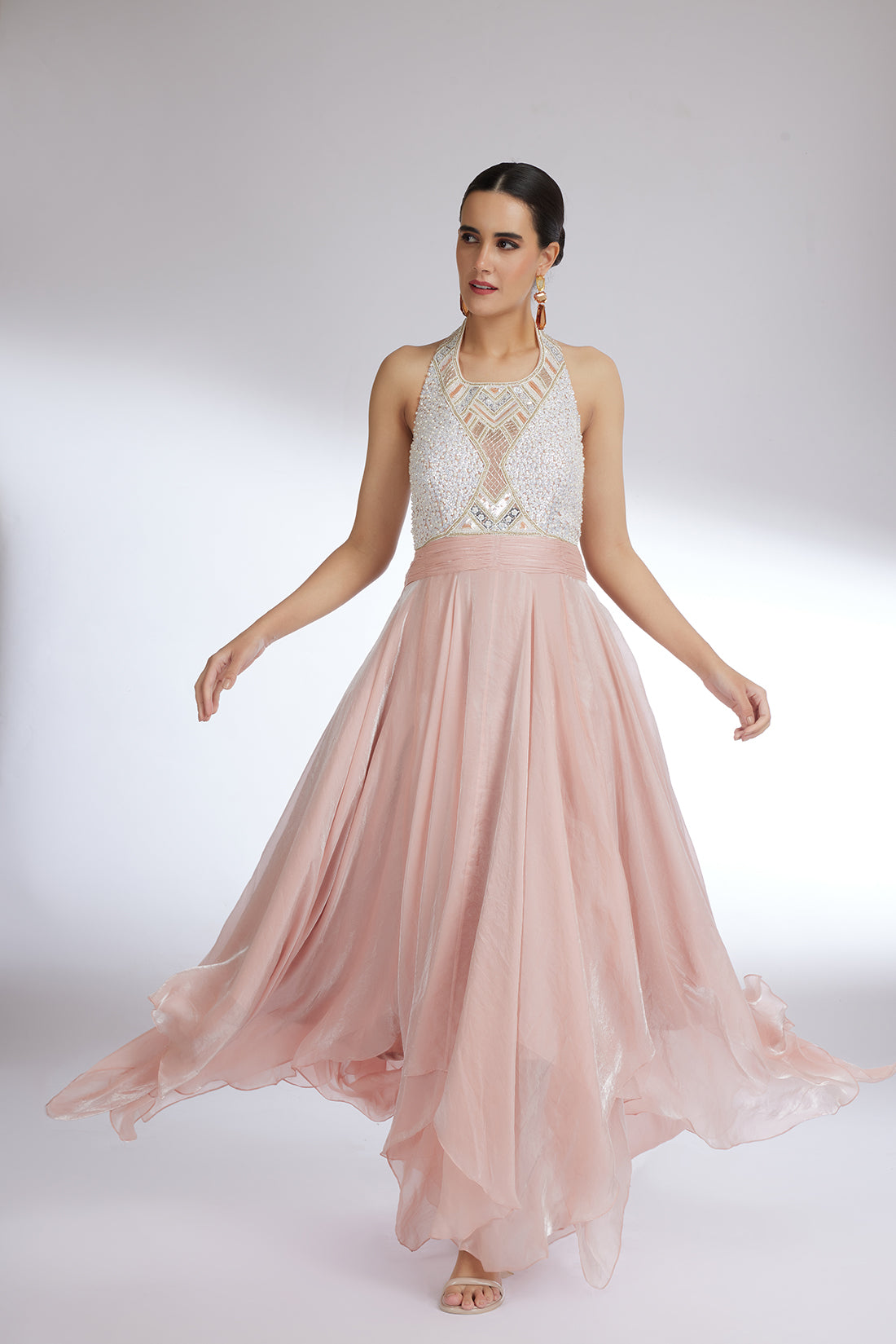 PEACHY BLUSH FLAME GOWN
