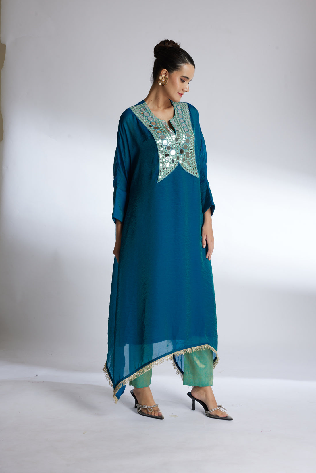 TURQUOISE GLEAM KAFTAN