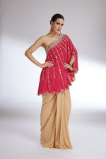 FUCHSIA MIRROR SKIRT SET