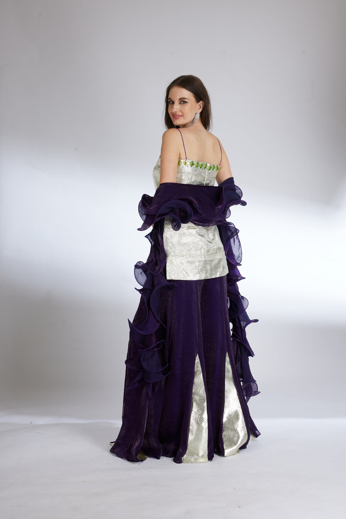 PURPLE METALLC MAGIC SHARARA