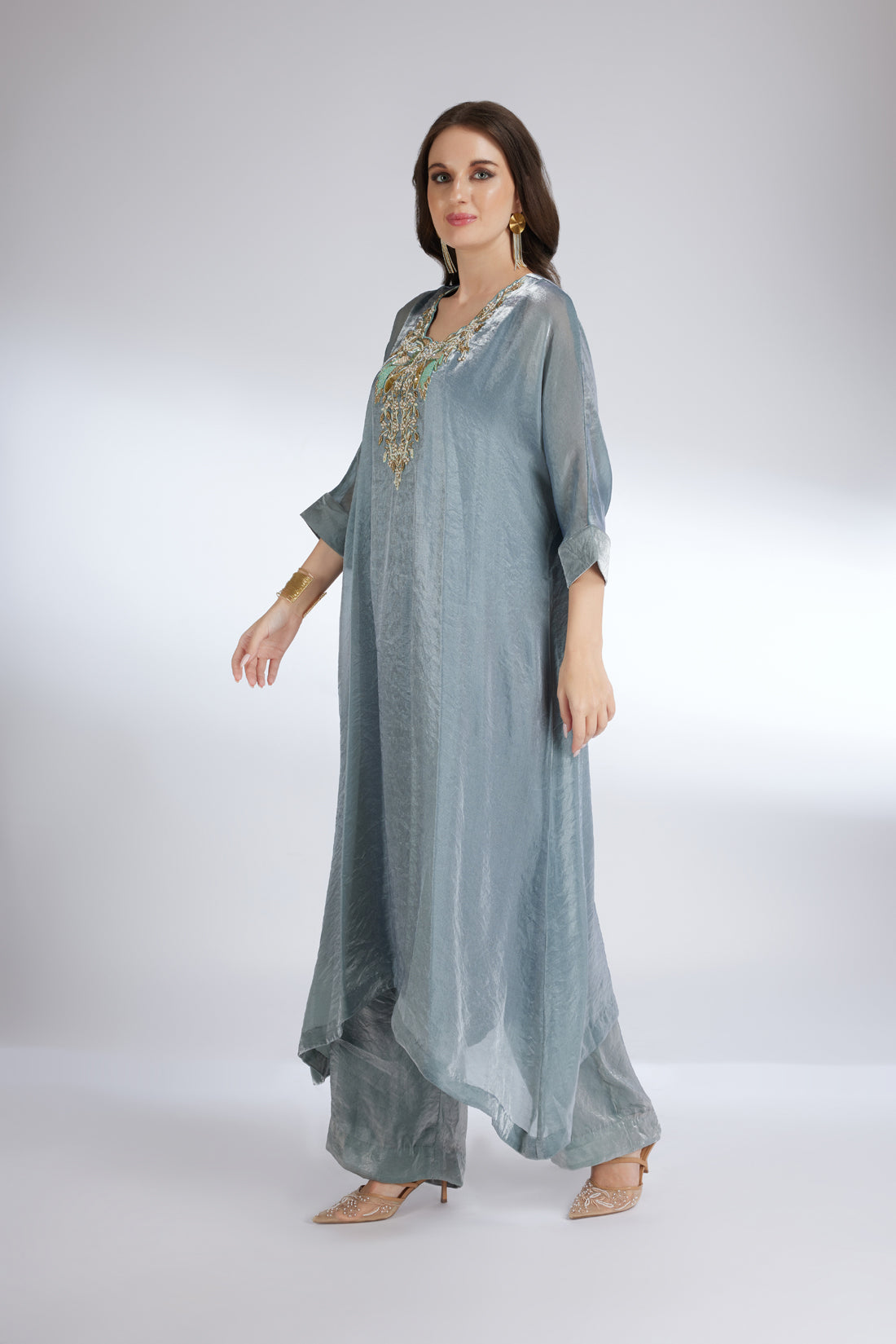 ASH GREY KAFTAN