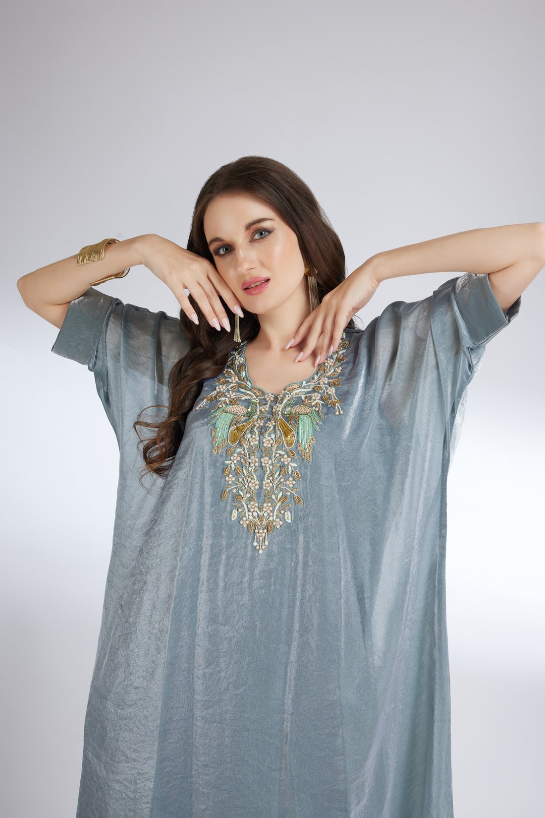 ASH GREY KAFTAN