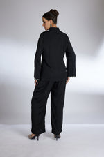 NOIR ELEGANCE PLAM STYLE PAIR