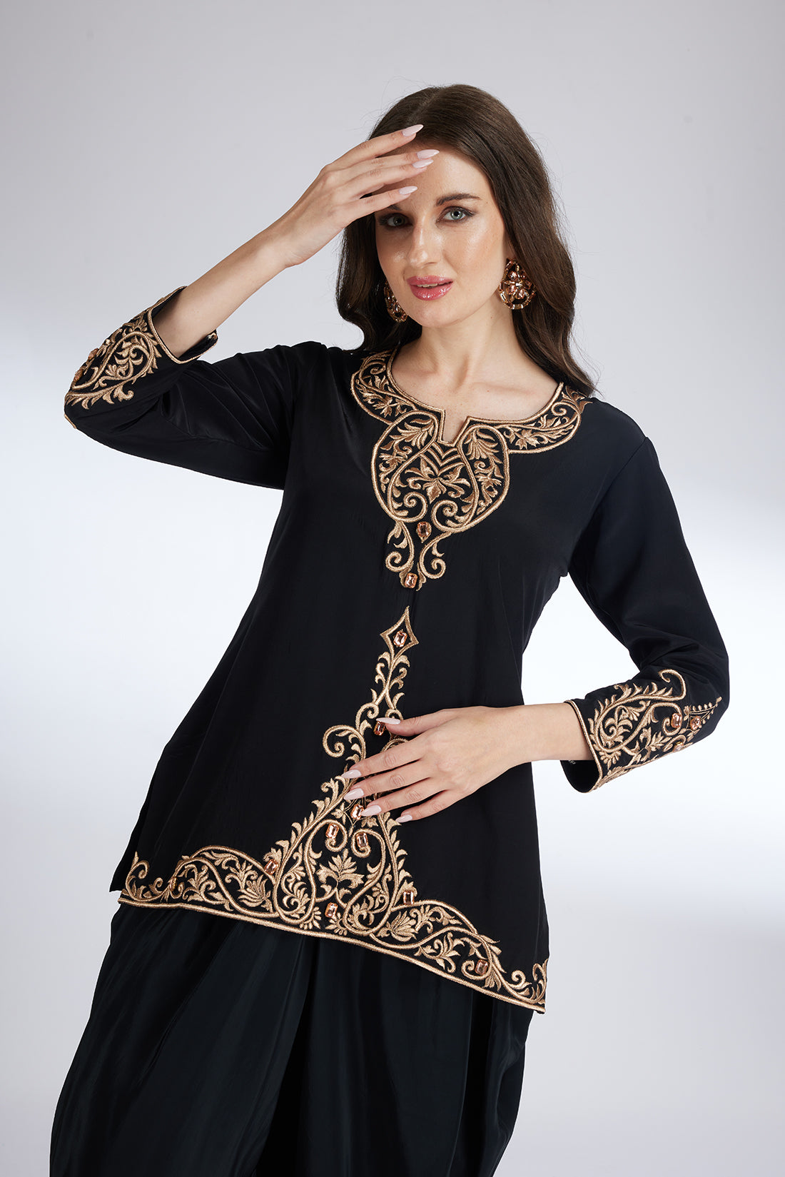 NOIR AALEKHAN DHOTI SET