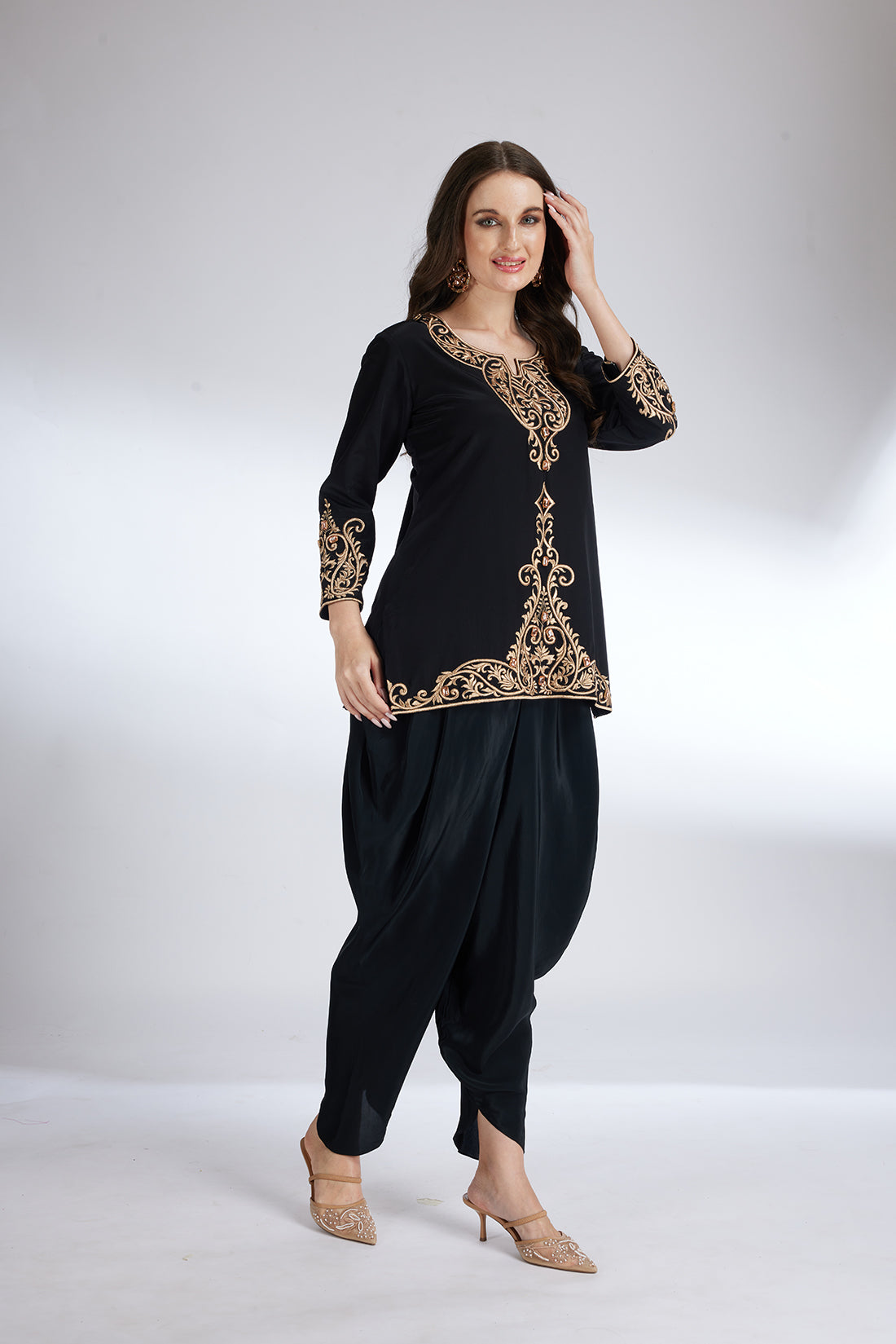 NOIR AALEKHAN DHOTI SET