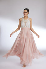 PEACHY BLUSH FLAME GOWN