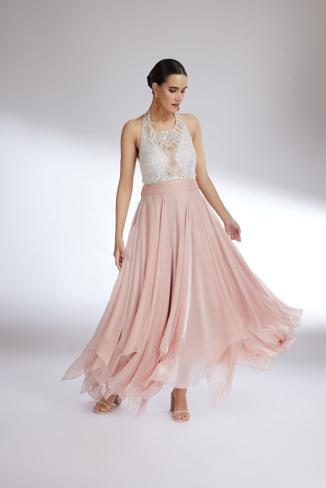 PEACHY BLUSH FLAME GOWN