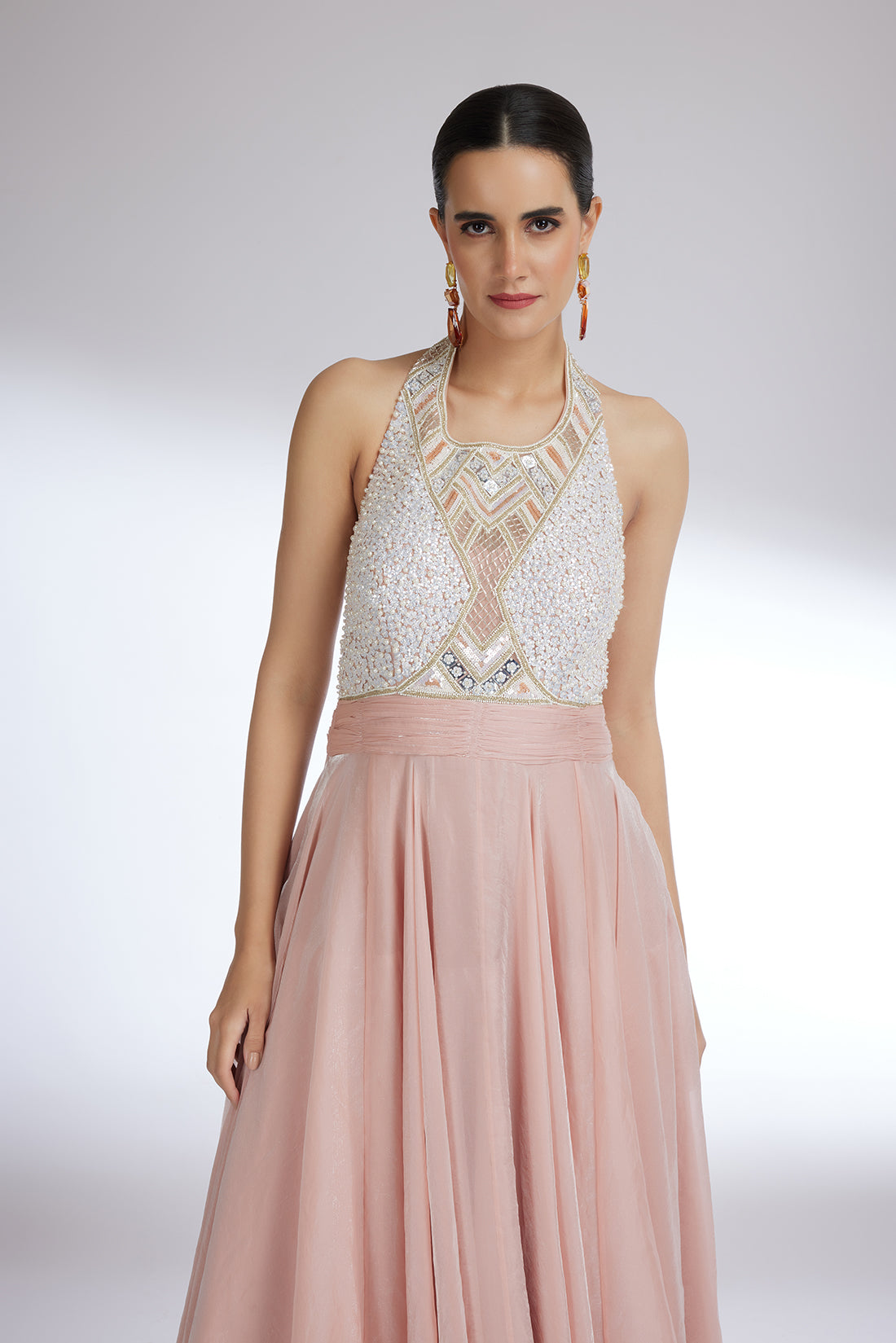 PEACHY BLUSH FLAME GOWN