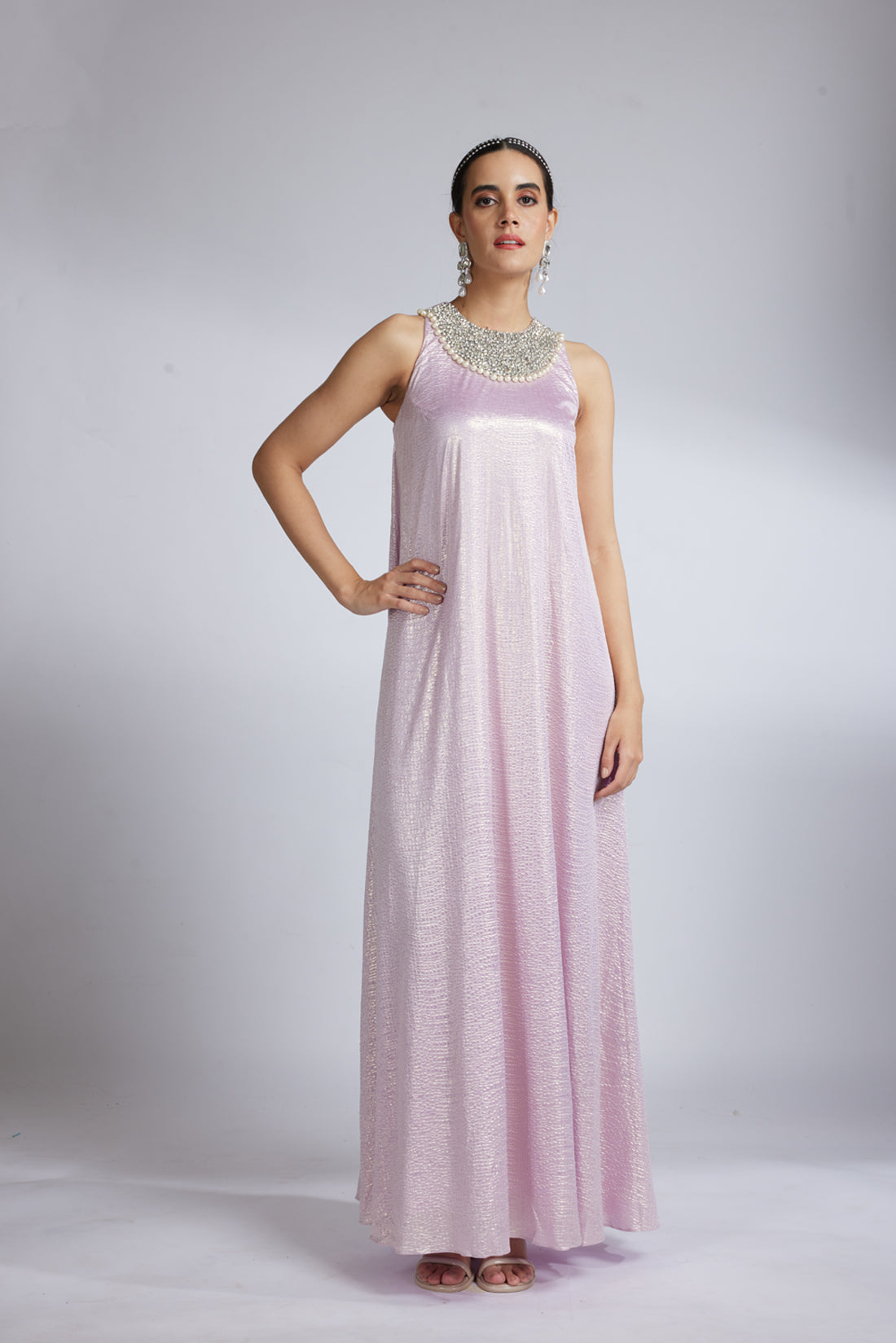 SOFT LILAC INCUT GOWN