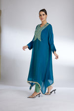 TURQUOISE GLEAM KAFTAN