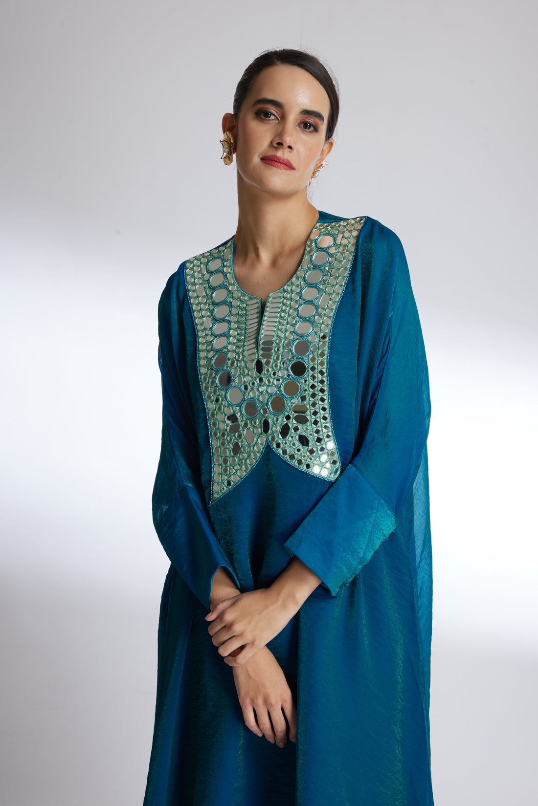 TURQUOISE GLEAM KAFTAN